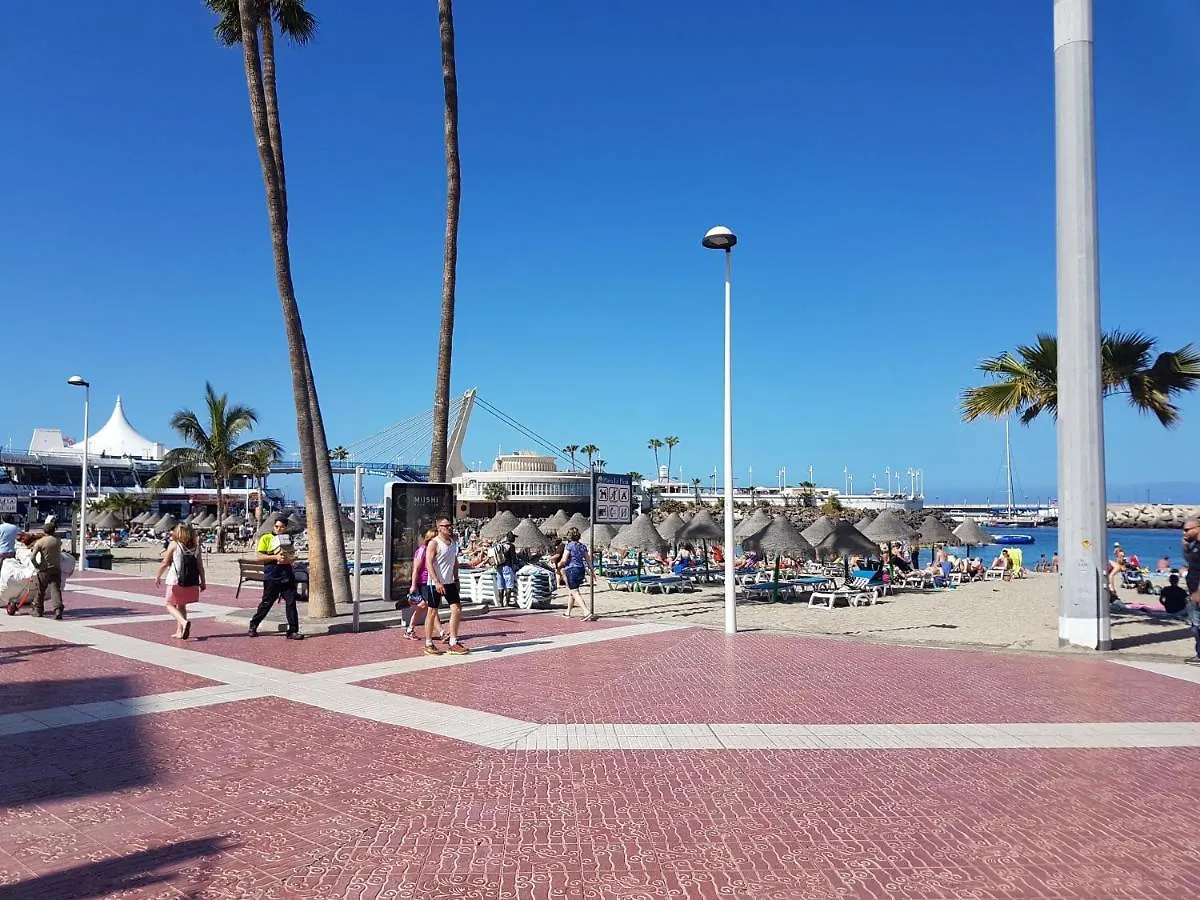 Borinquen Only 280 Meters To The Beach, Balcony With Sea View, Heated Pool, Wifi Playa de las Americas  Apartment