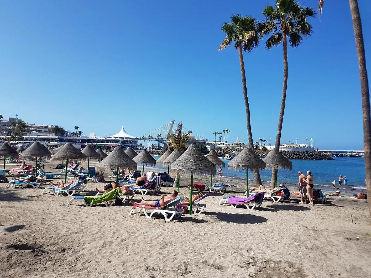 Borinquen Only 280 Meters To The Beach, Balcony With Sea View, Heated Pool, Wifi Playa de las Americas  0*, Playa de las Americas (Tenerife) Spain