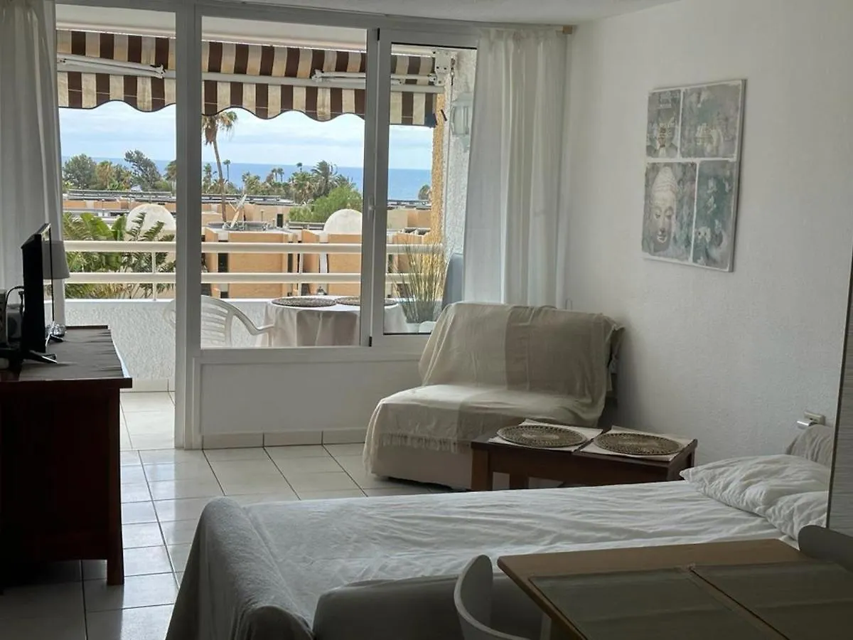 Apartment Borinquen Only 280 Meters To The Beach, Balcony With Sea View, Heated Pool, Wifi Playa de las Americas