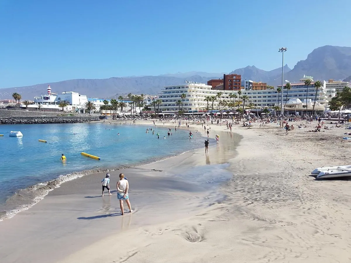 Borinquen Only 280 Meters To The Beach, Balcony With Sea View, Heated Pool, Wifi Playa de las Americas  Spain