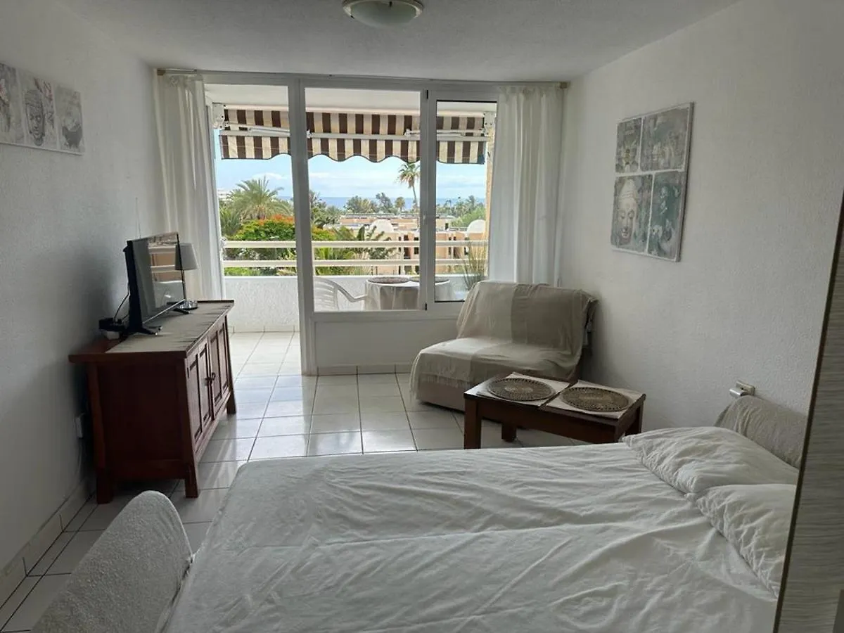 Borinquen Only 280 Meters To The Beach, Balcony With Sea View, Heated Pool, Wifi Playa de las Americas  Spain